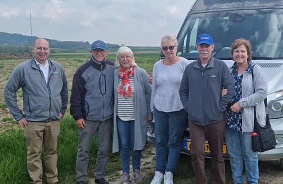 BlueRoads tour guides posing for a photo in France.