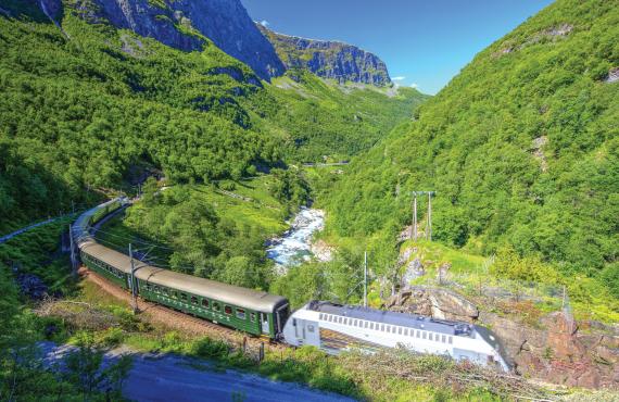 The Flåm Railway in Norway