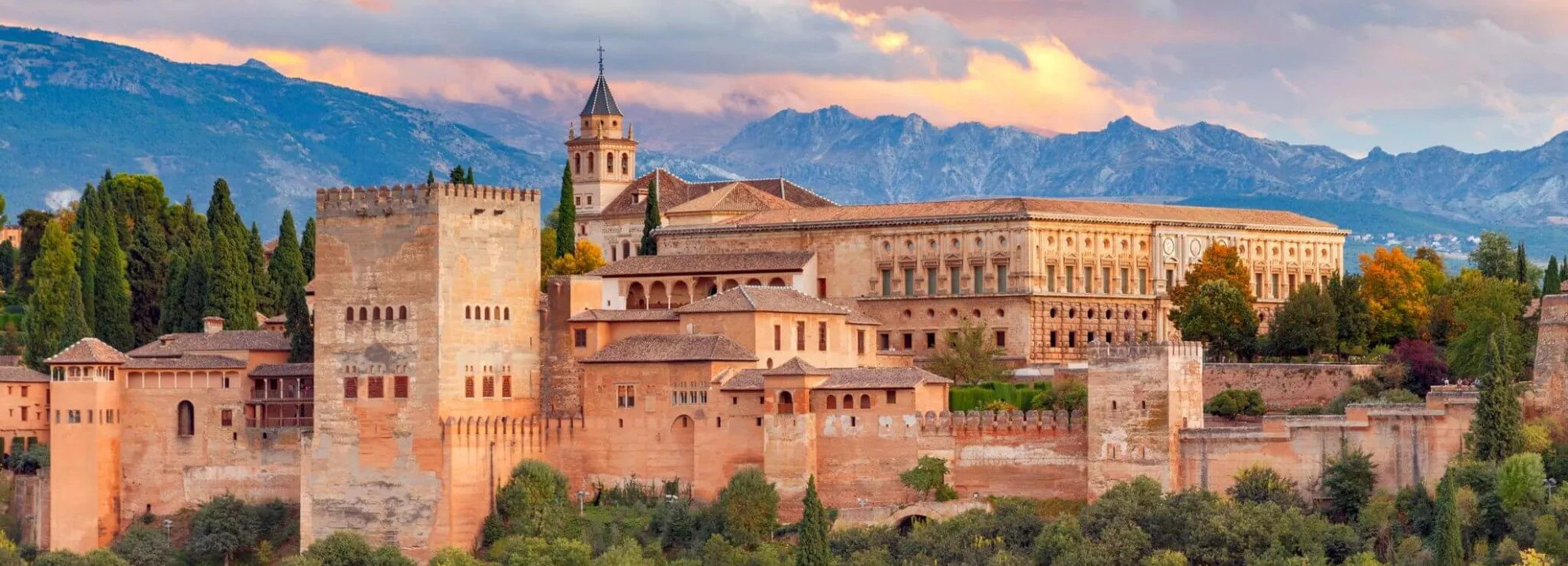 Alhambra located in Granada Spain