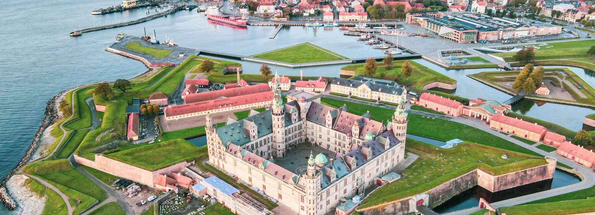A high view of the Kornborg castle