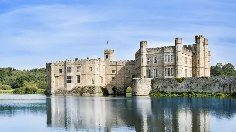 A view of Leeds Castle in Kent.
