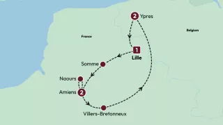 WWI Battlefields 2025 map.