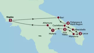 Secrets of Puglia 2025 map
