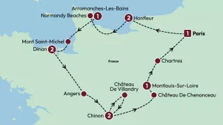 La Belle France 2025 map