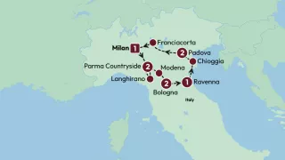 A Taste of Medieval Italy map