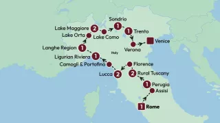 Italian Indulgence 2025 map