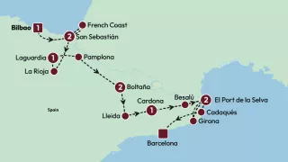 Highlightsof Northern Spain 2026 map