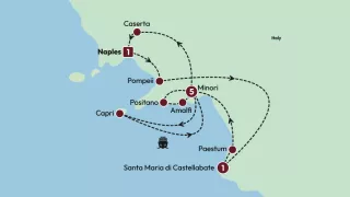 Enchanting Southern Italy 2026 map