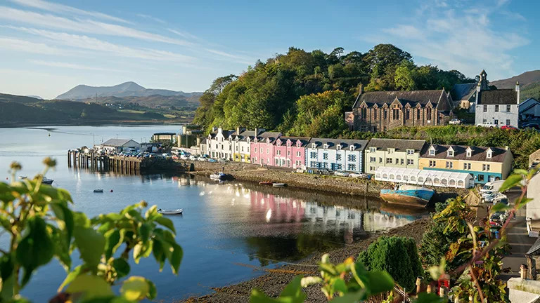 A view of the Scottish coast line.