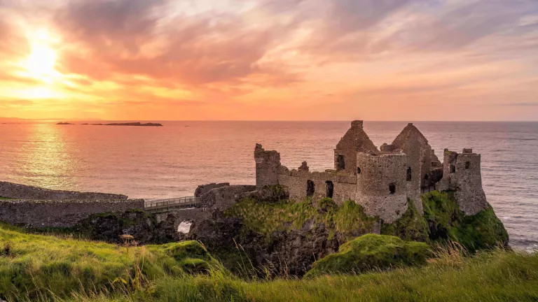 View of Dunluce Castle