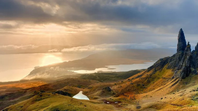 a nice mountain view