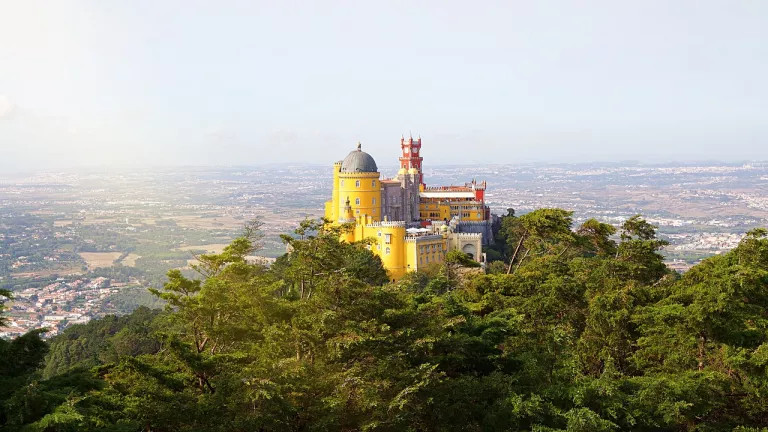 Distant photo of National Palace of Pena