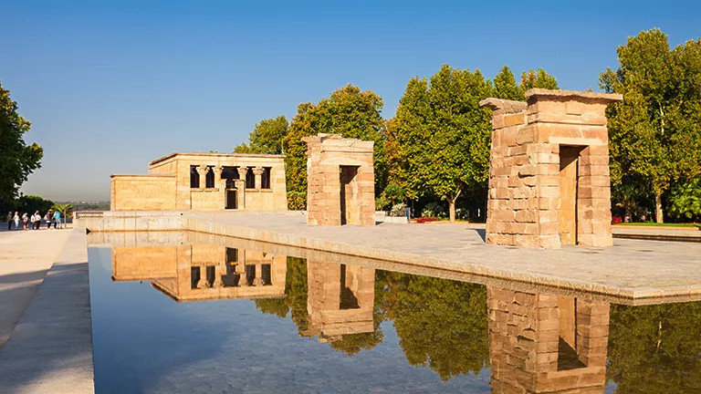 The Temple of Debod in Madrid, Spain
