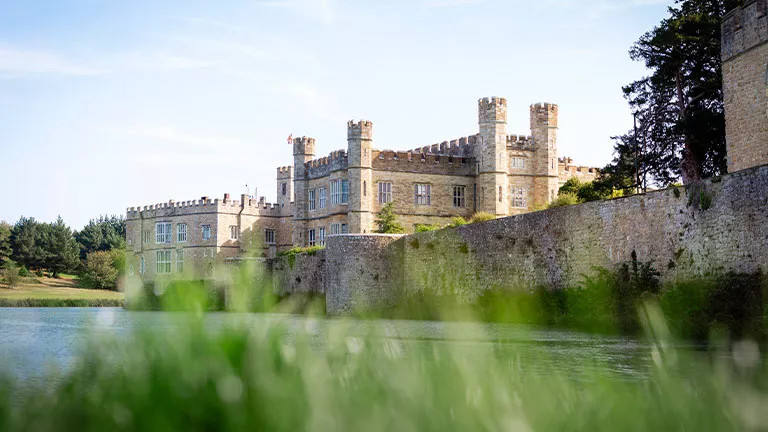 View of Leeds Castle from across the River Len