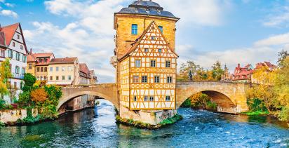 The city of Bamberg, a city known for it's fantastic beer and beautiful renaissance architecture.