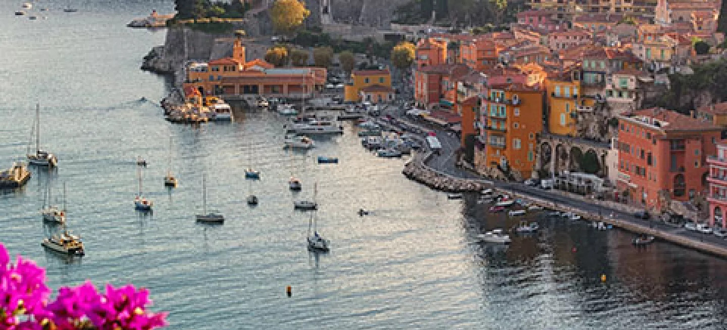 Landscape view of the French Riviera