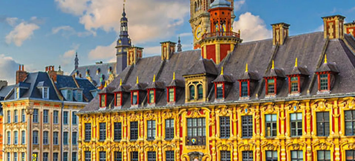 View of Grand Place of Lille, France