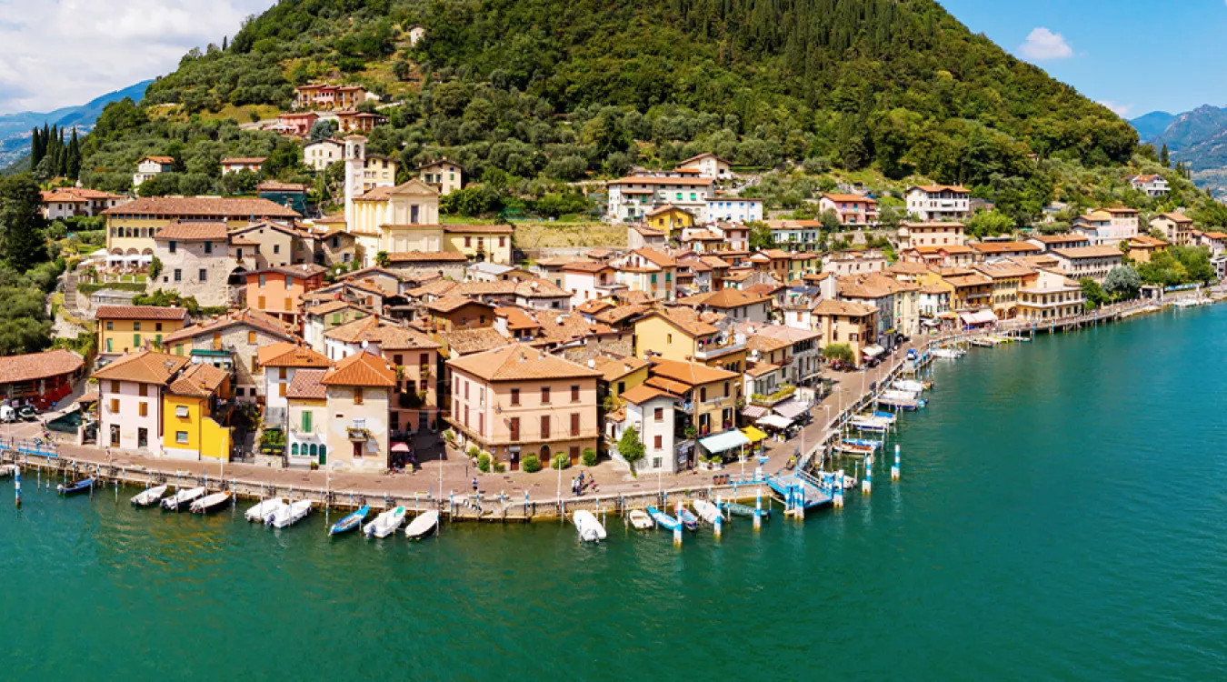 A view of Lake Como in Italy.