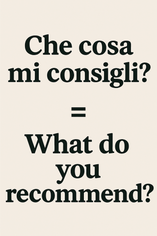 Quote card for Italian phrase