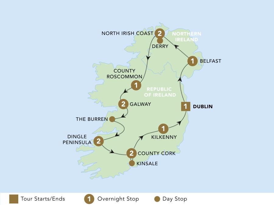 The Emerald Isle 2024 map.