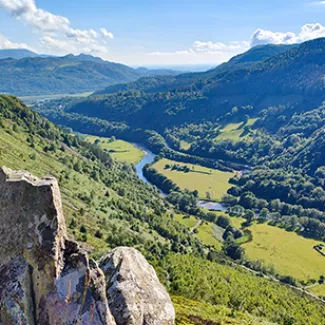 A view of the mountains in the United Kingdom.