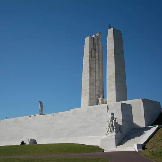The Canadian National Memorial to it's fallen WWI soldiers in Vimy.